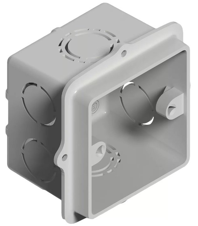 CAJA EMBUTIR PVC 5X5 MIGNON GEN ROD OREJA PLASTICA